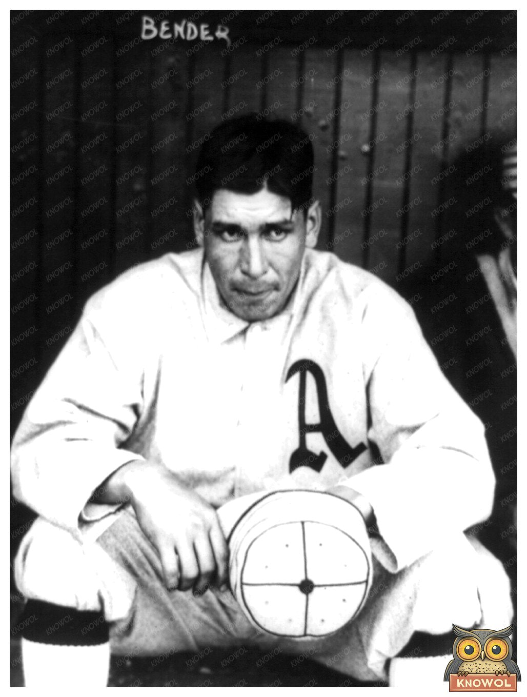 Vintage Portrait of Chief Bender, Philadelphia Athletics