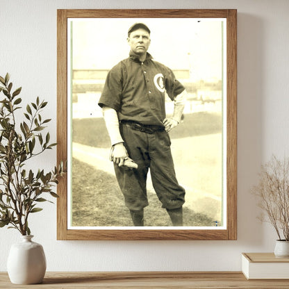 Vintage 1911 Chicago Baseball Star on Field