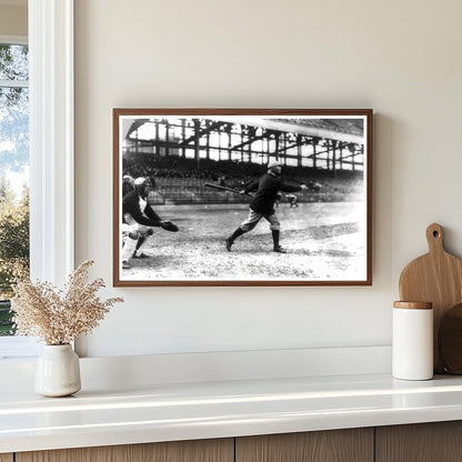 Vintage 1913 Baseball Swing: New Yorks Iconic Moment