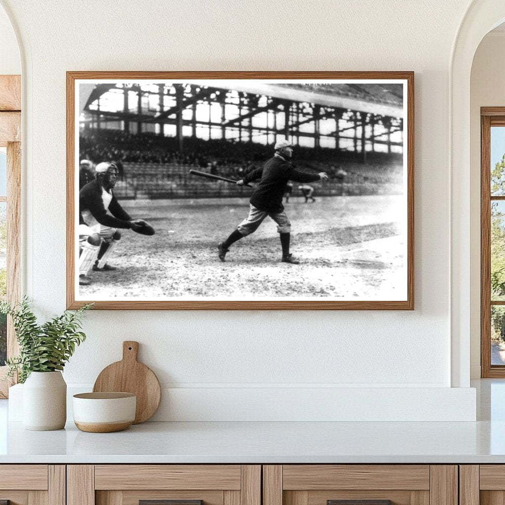 Vintage 1913 Baseball Swing: New Yorks Iconic Moment