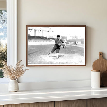 Historic 1914 Baseball Action: White Sox Pitcher