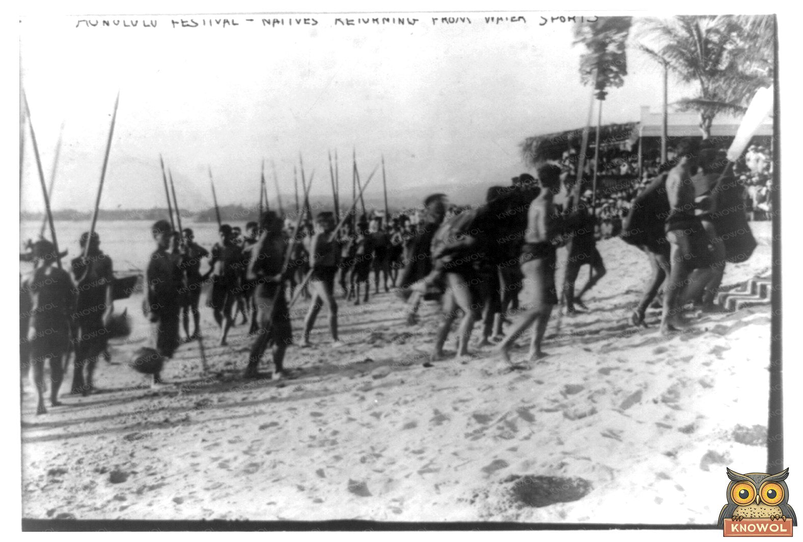 Honolulu Festival: Natives Celebrating Water Sports, 1913