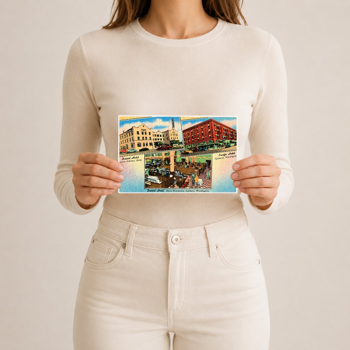 Coeur d'Alene, WA: Desert Hotel, Coeur d'Alene, Idaho. Pacific Hotel, Spokane, Washington. Desert Hotel, Oasis Restaurant, Spokane