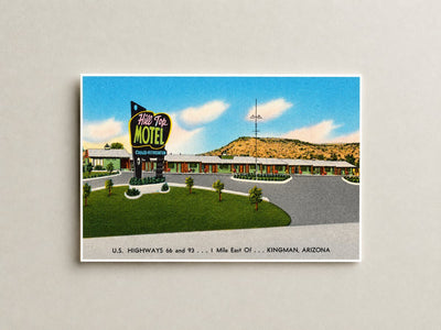 Kingman, AZ: Hill Top Motel, U.S. highways 66 and 93, I mile east of- Kingman