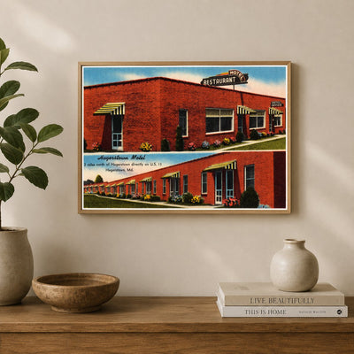 Hagerstown Motel, 2 miles north of Hagerstown directly on U. S. 11, Hagerstown, MD — Vintage Maryland Postcard