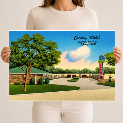 Salina, KS: Canary Motel, Salina, Kansas, Highways 81-40