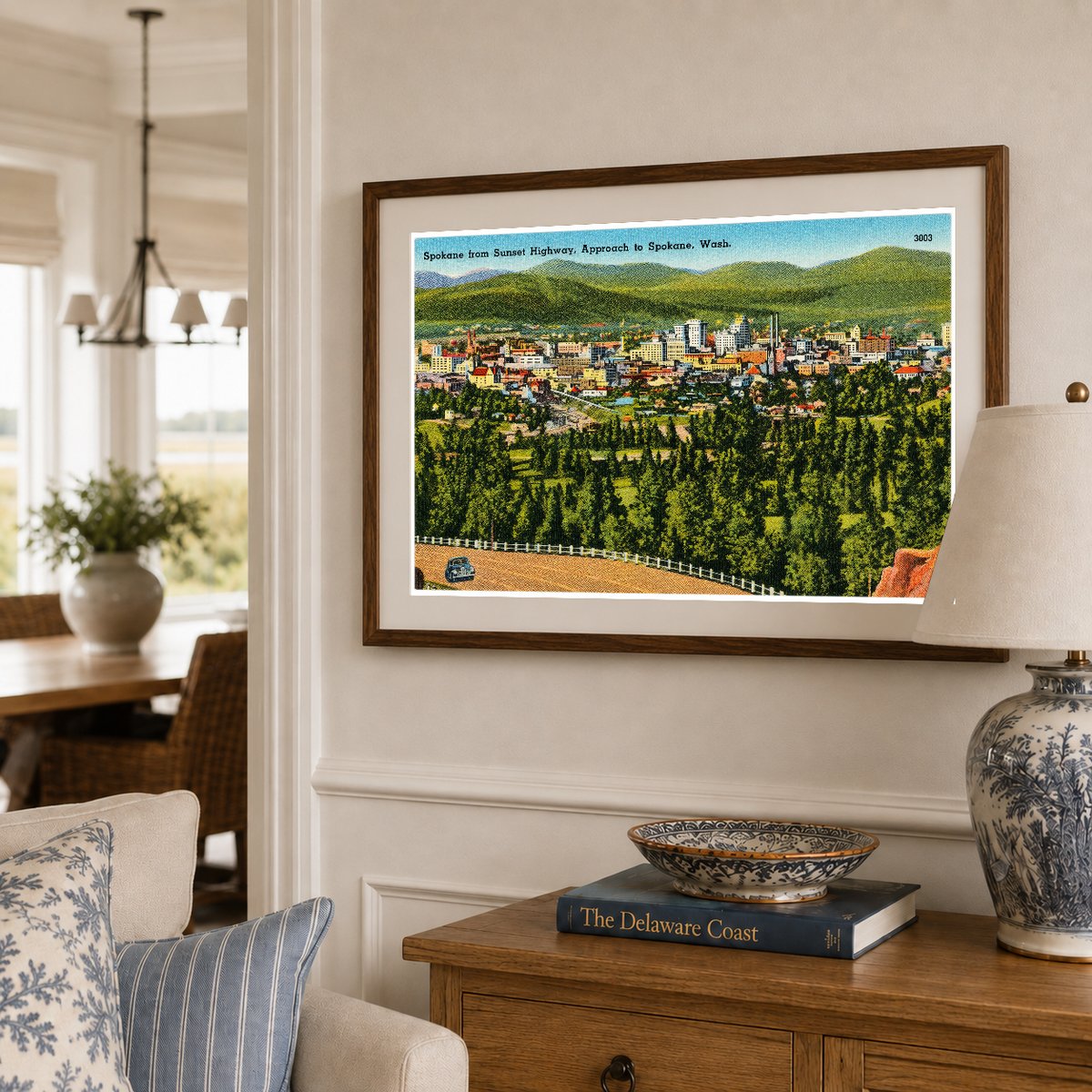 Spokane, WA: Spokane from Sunset Highway, approach to Spokane