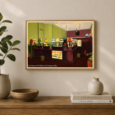 Birmingham, AL: Free lamps at the Globe Loan Company office