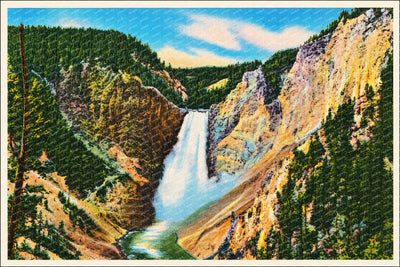 Grand Canyon Of The Yellowstone, WY: The Great Falls, Yellowstone National Park
