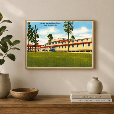 Pineville, LA: Service Club and Guest House, Camp Livingston
