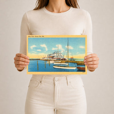 Ship Cafe, Ocean City, MD — Vintage Maryland Postcard