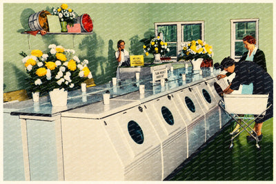 Clinton, IA: Laundromat, Half Hour Laundry, Self Service, Post Office Alley