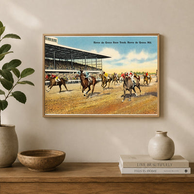 Havre de Grace Race Track, Havre de Grace, MD — Vintage Maryland Postcard