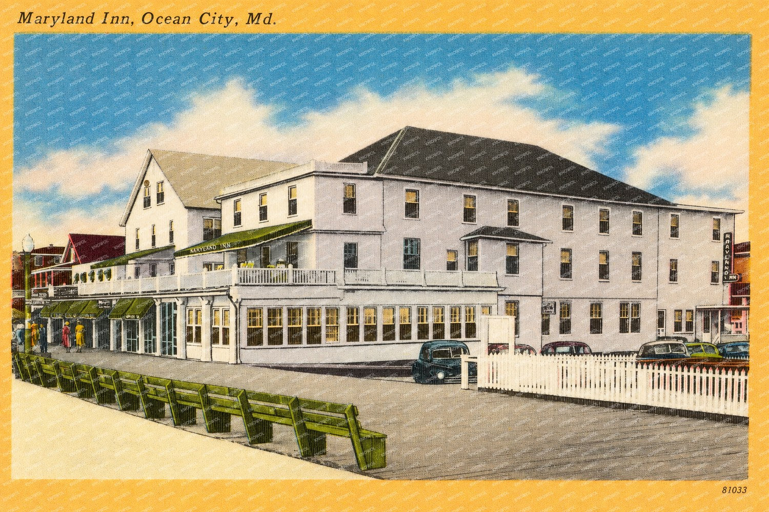 Maryland Inn, Ocean City, MD — Vintage Maryland Postcard