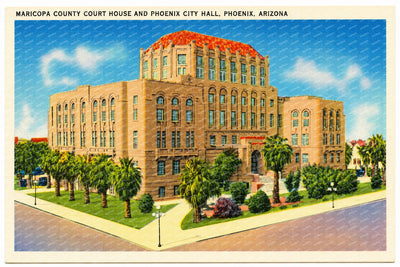 Phoenix, AZ: Maricopa County Court House and Phoenix City Hall