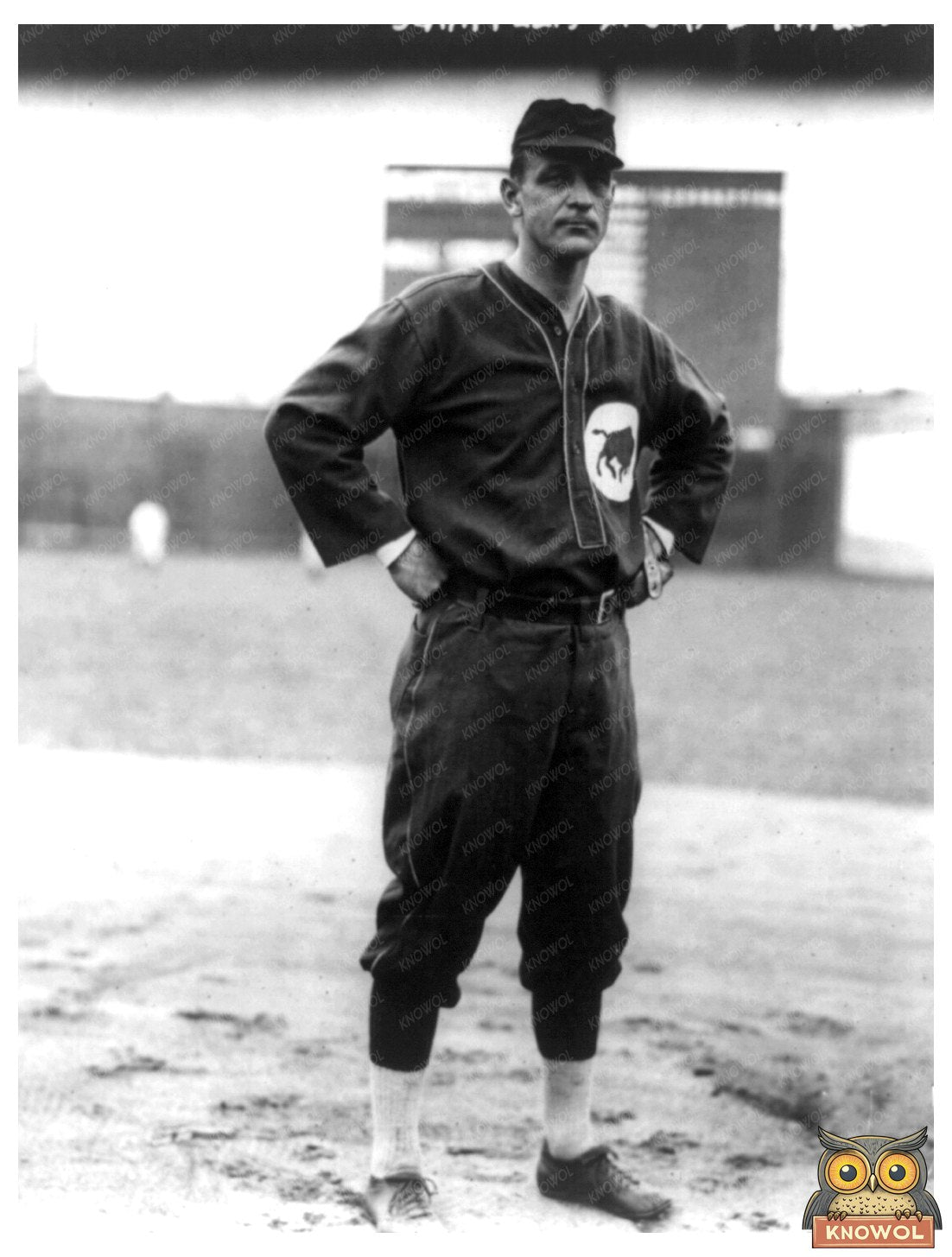 Vintage 1914 Buffalo Baseball Manager in Uniform