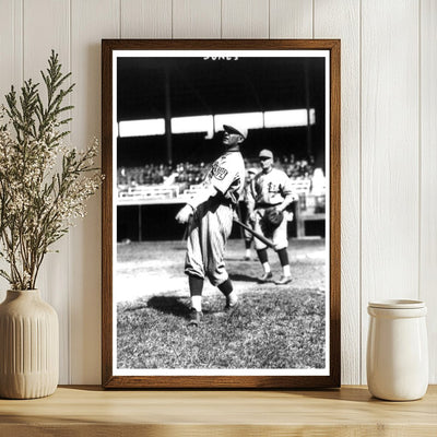 Vintage St. Louis Federals Player in Action, 1914