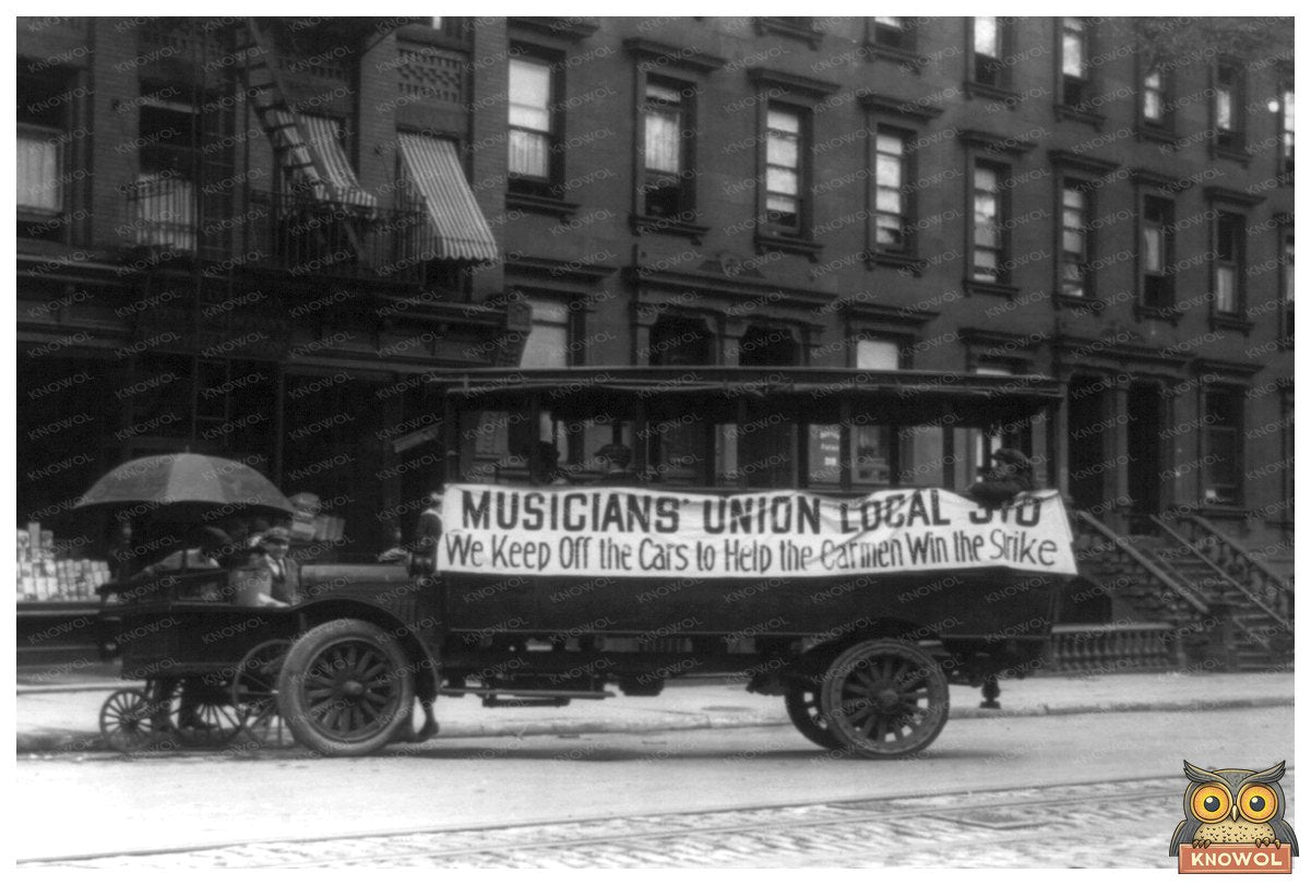 Historic 1916 Anti-Strike Automobile in New York