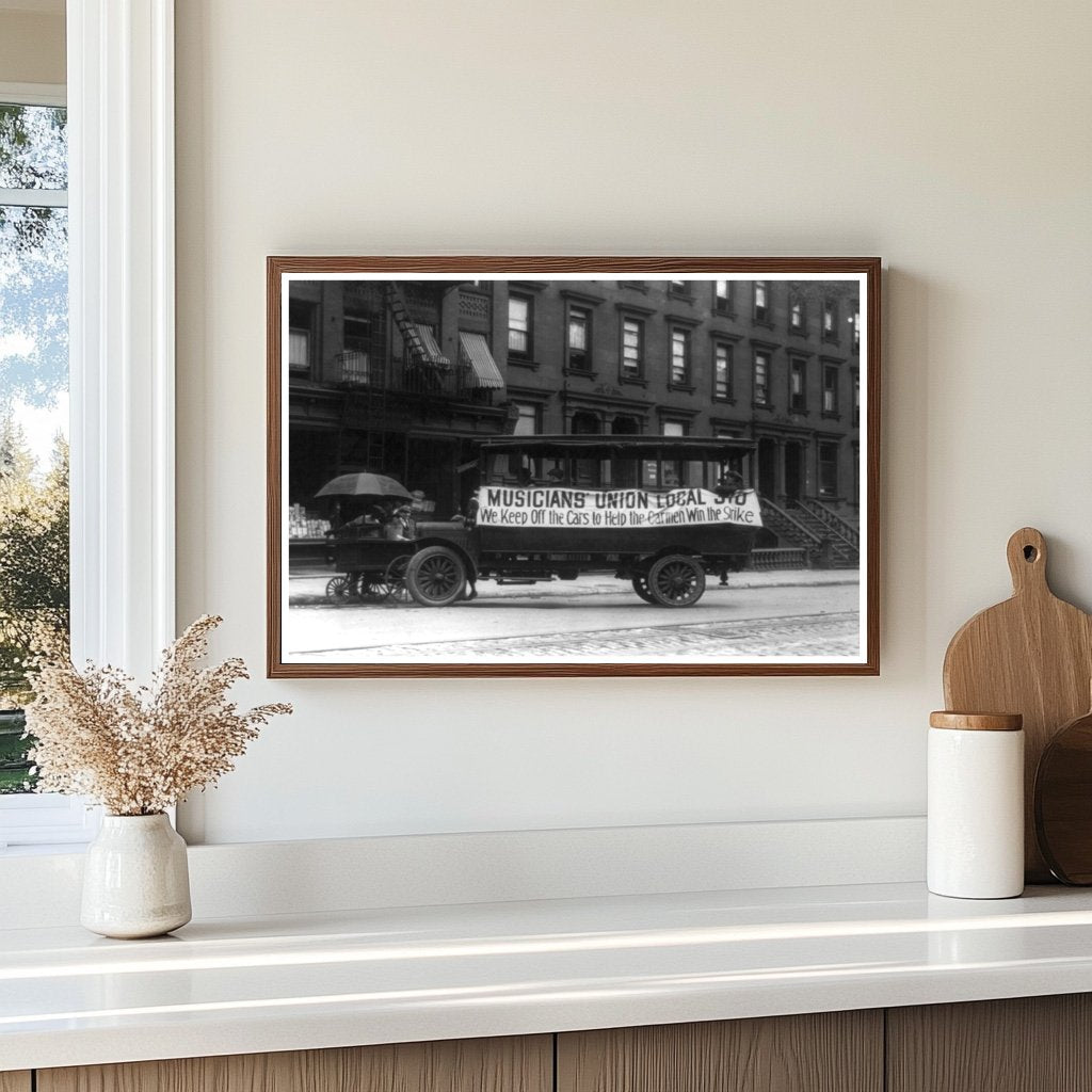 Historic 1916 Anti-Strike Automobile in New York