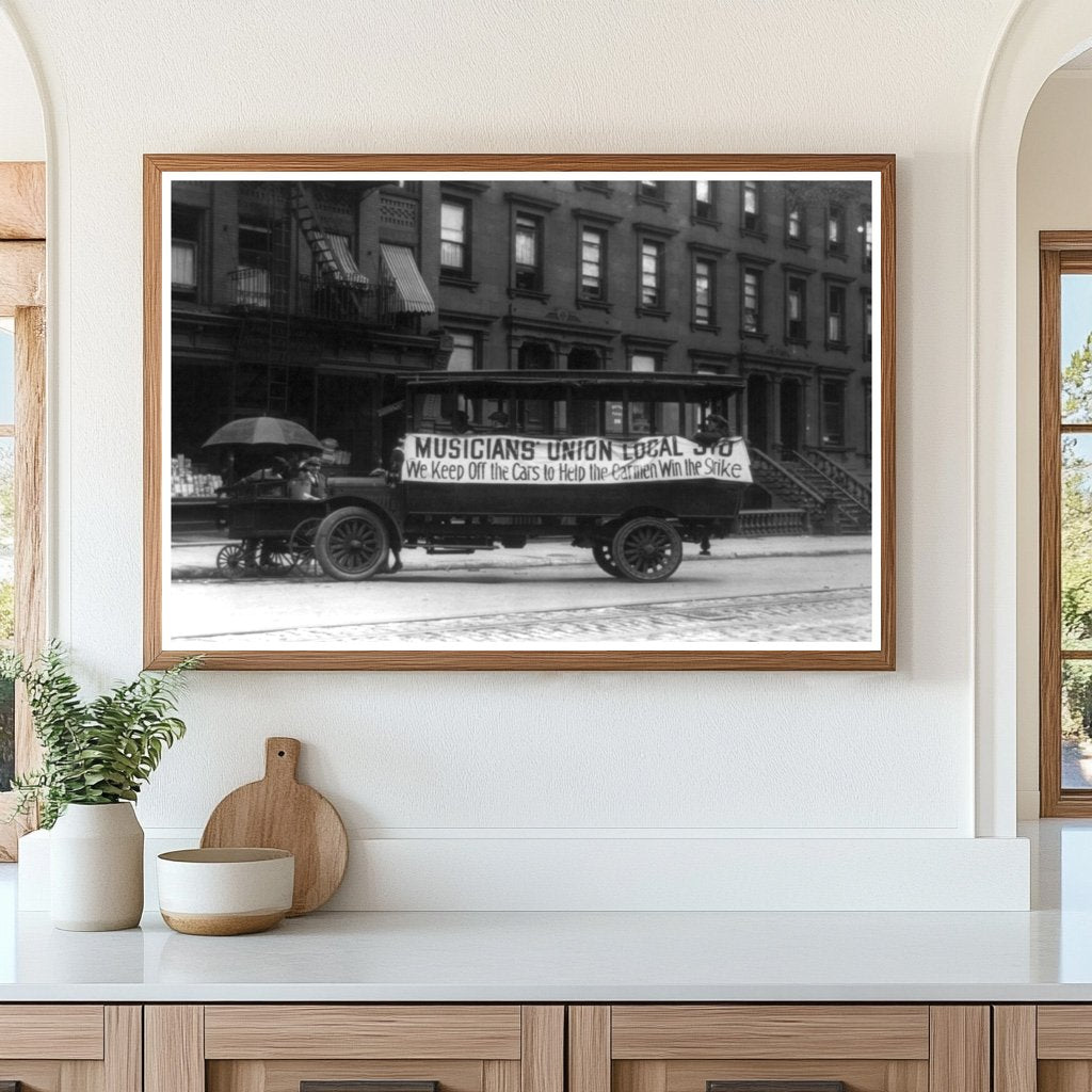 Historic 1916 Anti-Strike Automobile in New York