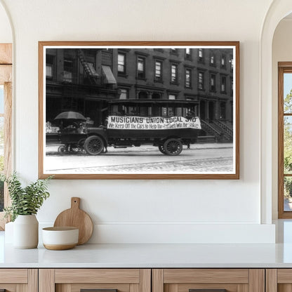 Historic 1916 Anti-Strike Automobile in New York