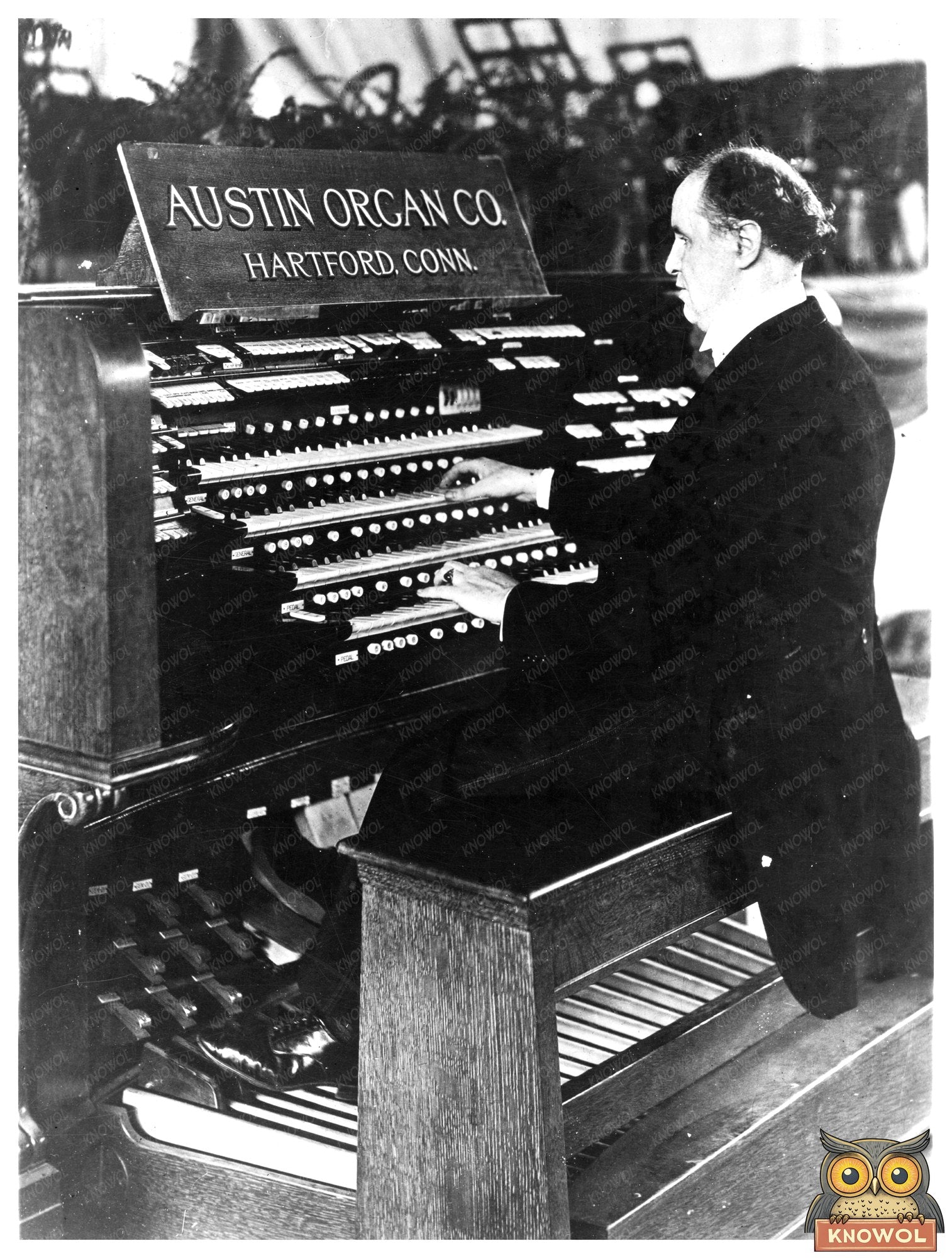 1926 Portrait of a Blind Organist in Melodic Passion