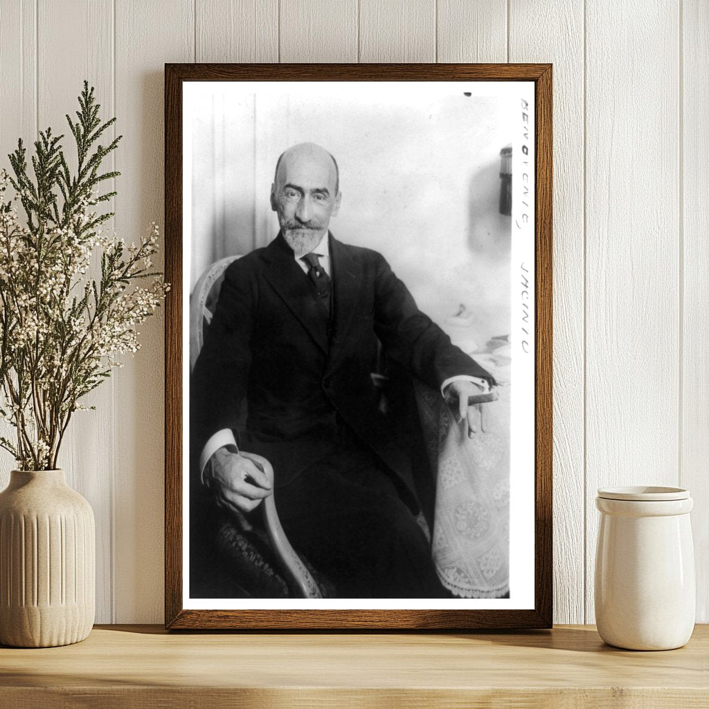 1923 Portrait of Notable Spanish Playwright Benavente