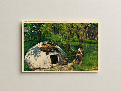 Tsa La Gi Indian Village, OK: A Cherokee medicine man or Dida:hnvwi:sg (I)