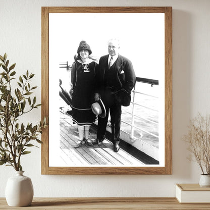 1925 Portrait of Prominent Merchant and His Wife