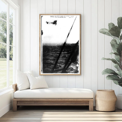 Historic Flight: Blériot Soars Over Dover Cliffs, 1909