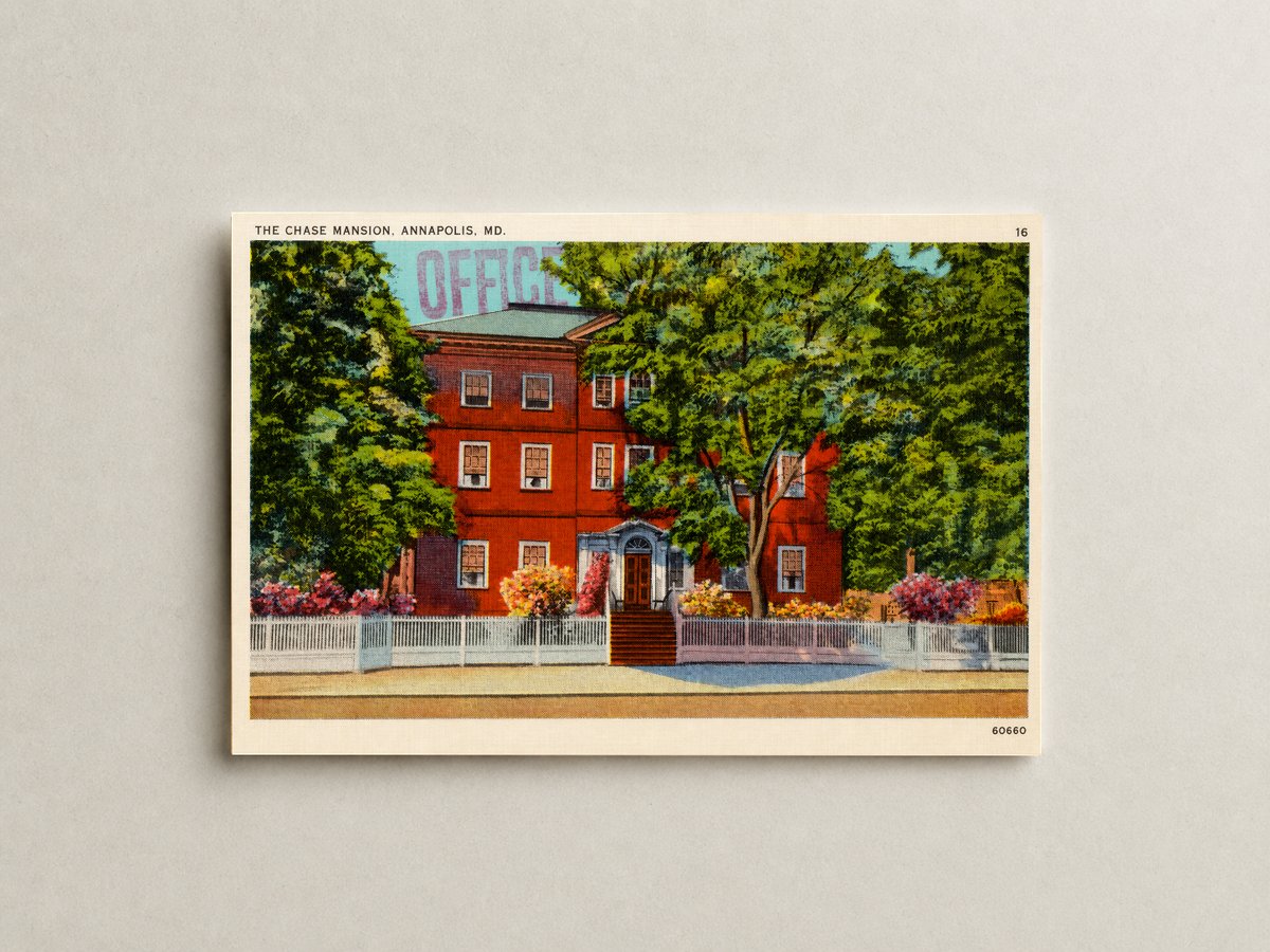 The Chase Mansion, Annapolis, MD — Vintage Maryland Postcard