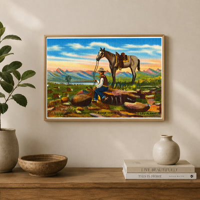 Baton Rouge, LA: My range horse, original oil painting painted by Leo A. Arvette