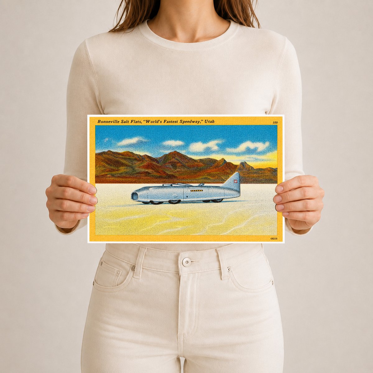 Bonneville Salt Flats, UT: Bonneville Salt Flats, "World's fastest speedway." Utah