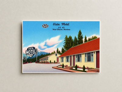 West Glacier, MT: Vista Motel, U.S. #2