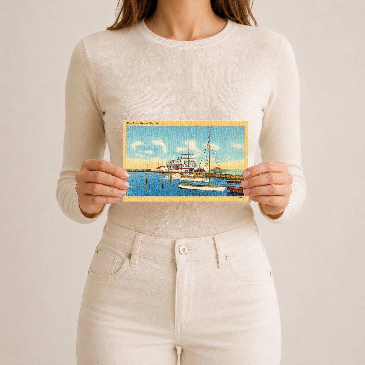 Ship Cafe, Ocean City, MD — Vintage Maryland Postcard