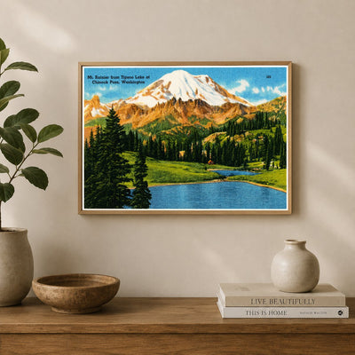 Rainier, Mount, WA: Mt. Rainier from Tipsoo Lake at Chinook Pass