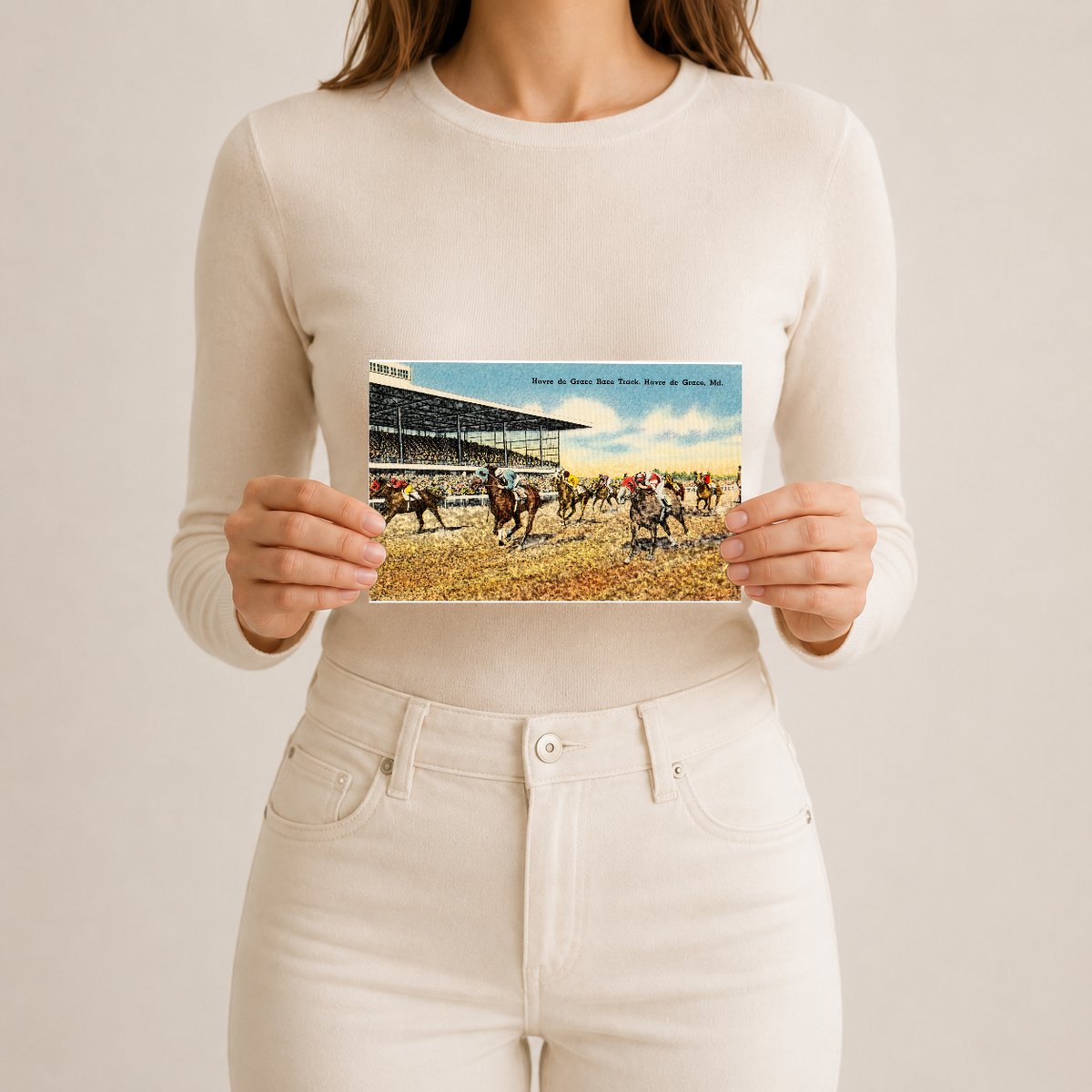 Havre de Grace Race Track, Havre de Grace, MD — Vintage Maryland Postcard