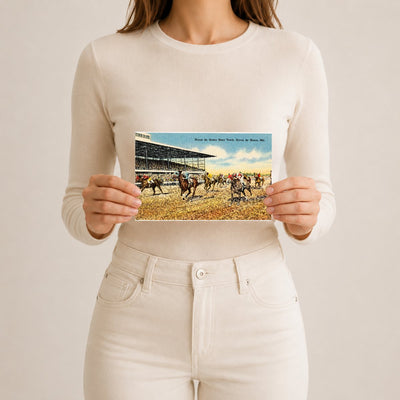 Havre de Grace Race Track, Havre de Grace, MD — Vintage Maryland Postcard