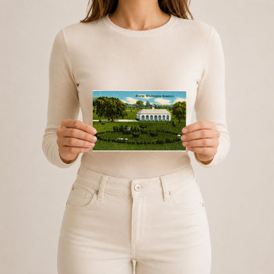George Washington Cemetery — Vintage Maryland Postcard