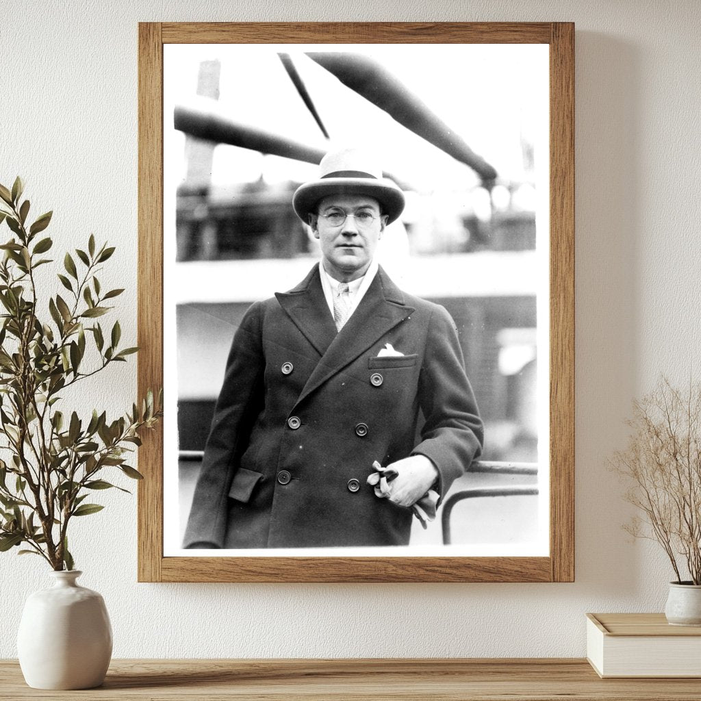 1931 Playwright Portrait: Philip Barry in Profile