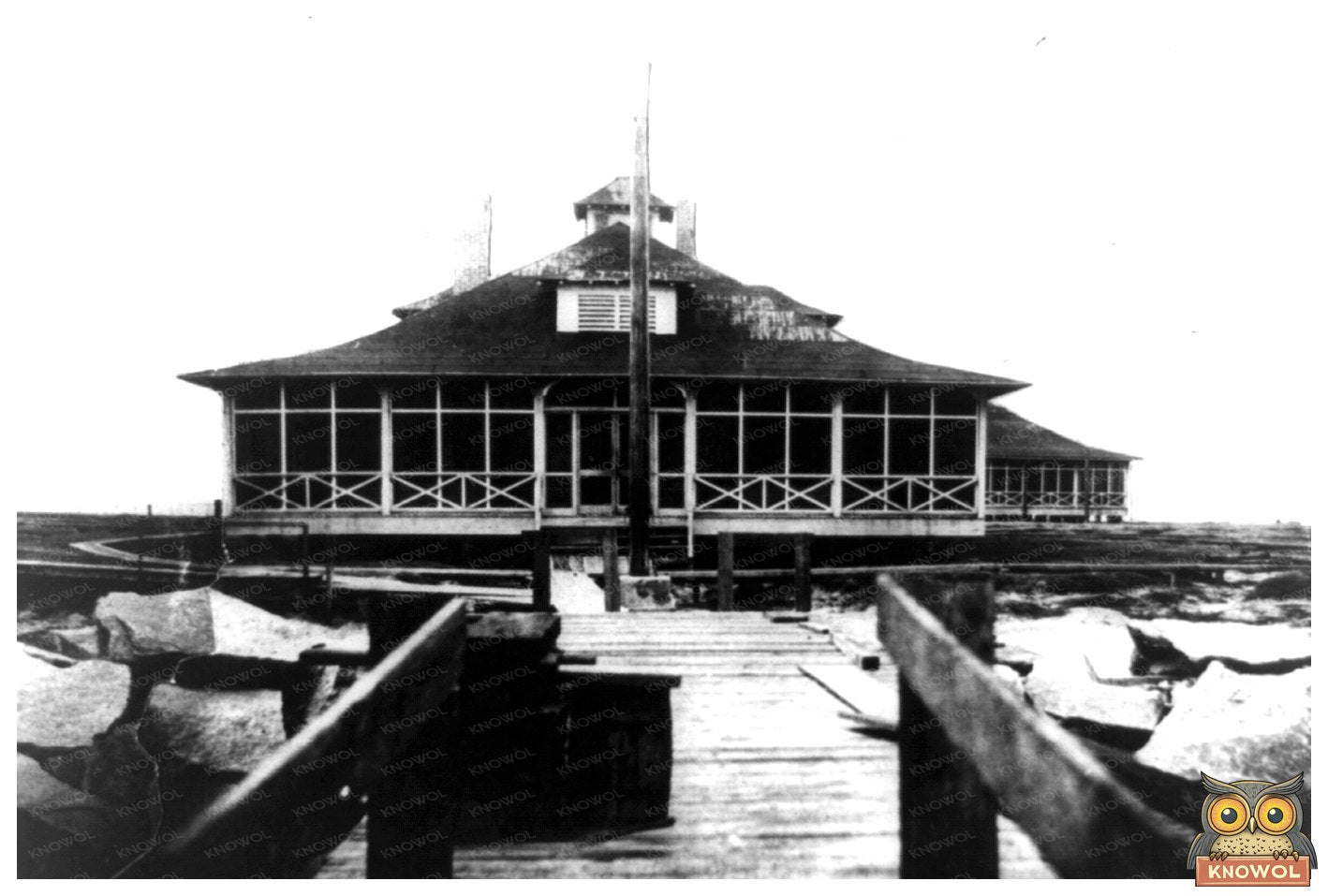 Historic Quarantine Station in 1917 Galveston, TX