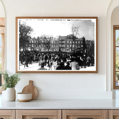 Triangle Shirtwaist Fire: A Crowd Gathers, 1911