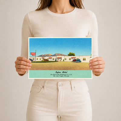 North Las Vegas, NV: Nylen Motel, on Salt Lake Highway U.S. 91, No. Las Vegas