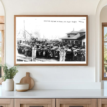 Anticipation at Norfolks Fleet Return, 1909