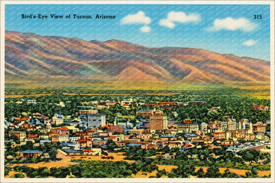 Tucson, AZ: Bird's-eye view of Tucson