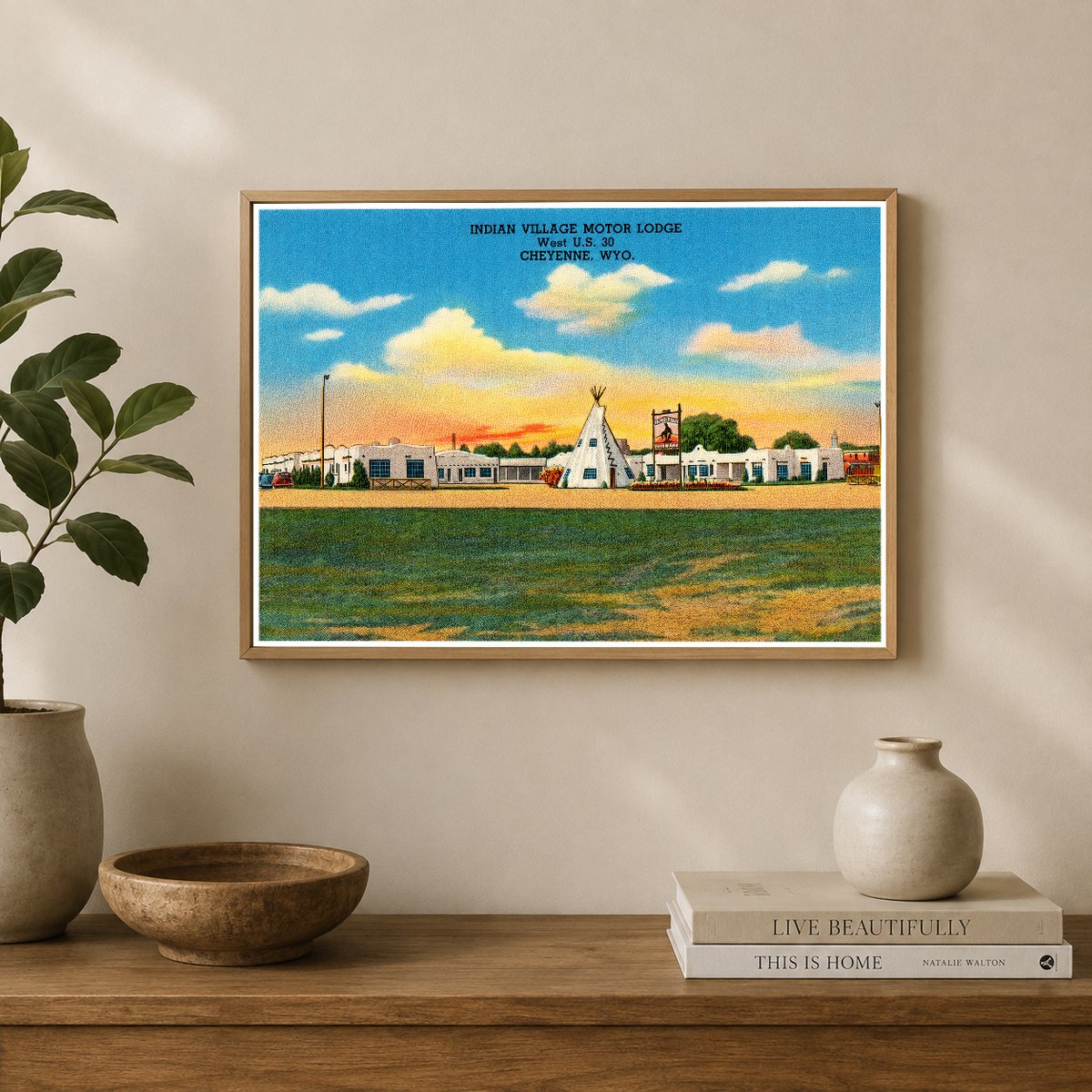 Cheyenne, WY: Indian Village Motor Lodge, west U.S. 30
