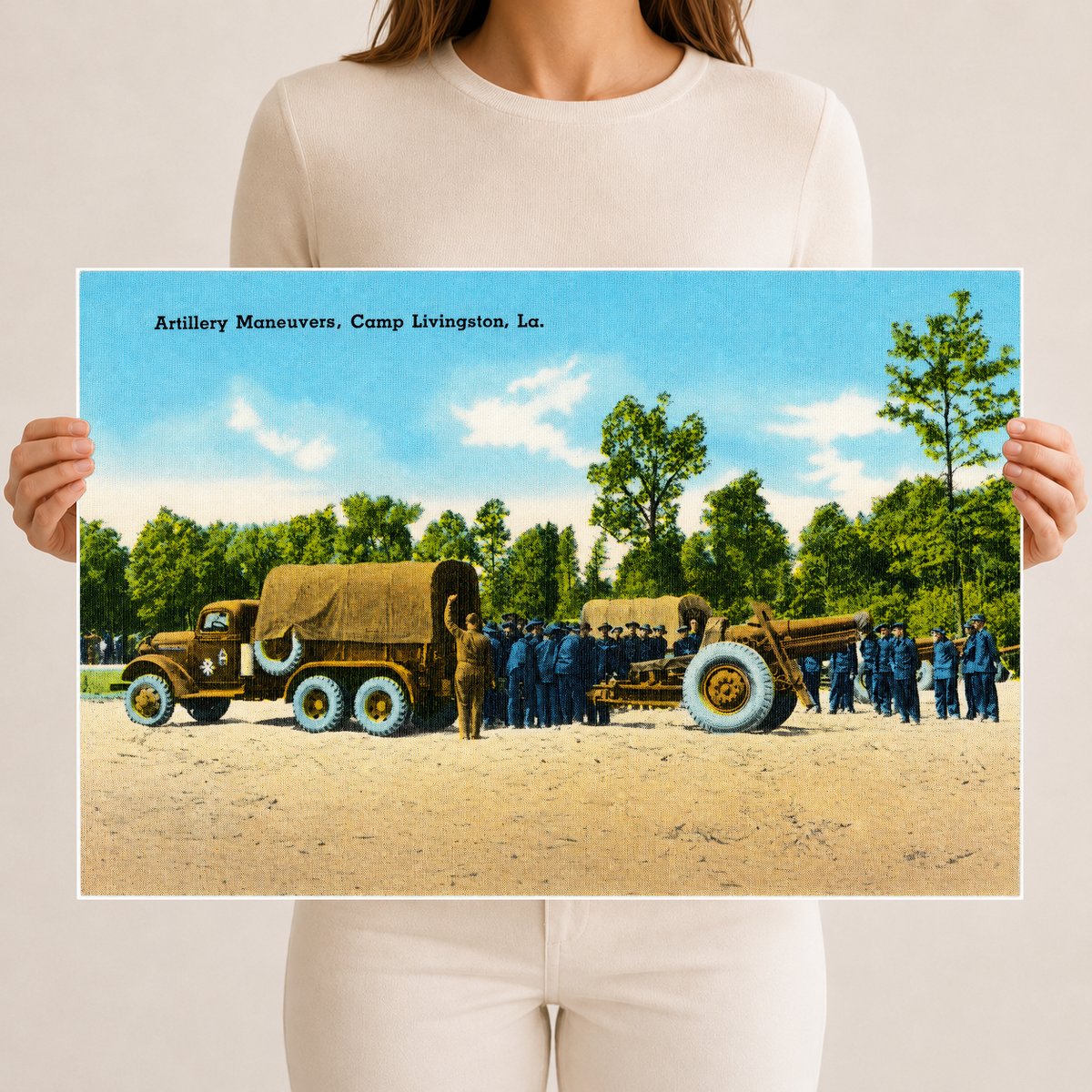 Pineville, LA: Artillery maneuvers, Camp Livingston