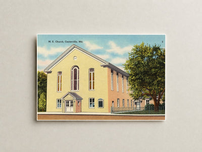 M. E. Church, Centerville, MD — Vintage Maryland Postcard