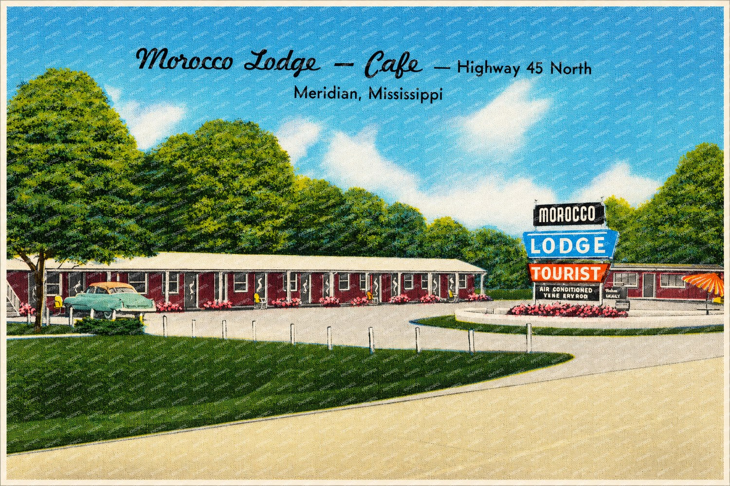 Meridian, MS: Morocco Lodge -- Café -- Highway 45 north