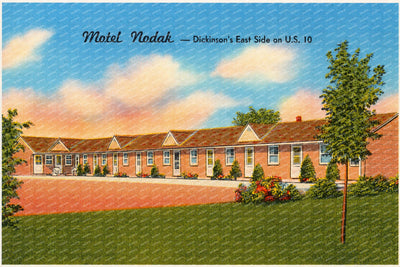 Dickinson, ND: Motel Nodak -- Dickinson's east side on U.S. 10